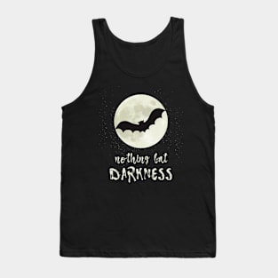 Halloween Saying with Bat Full Moon Horror Tank Top